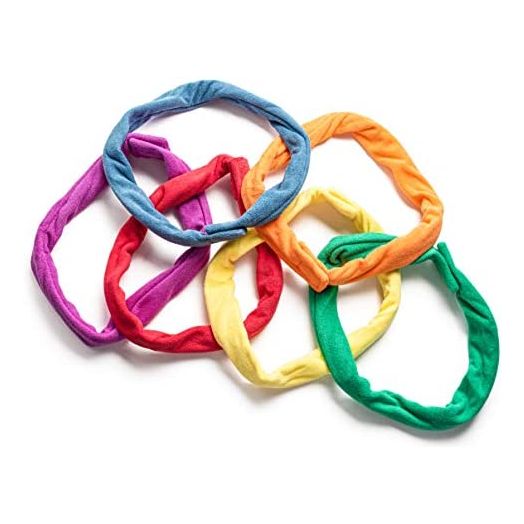 Special Supplies Chew Necklaces for Sensory Kids Boys and Girls, 6 Bands, Soft and Super Absorbent Terry Cloth, Shirt and Clothing Oral Stimulation Alternative, Reusable and Washable