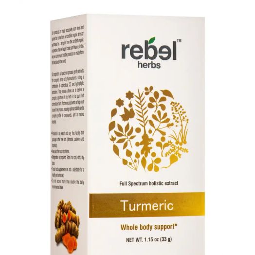 Rebel Herbs Turmeric - Dual Extracted Powder - 1.15 oz (33 Grams)