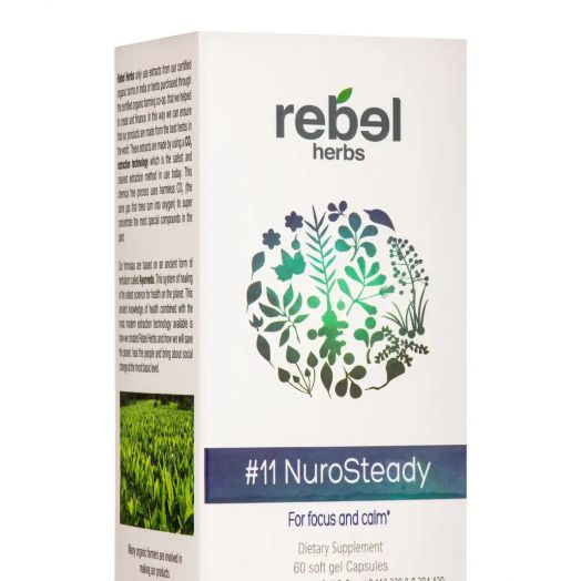 Rebel Herbs #11 NuroSteady Capsules - 60 Soft Gel Capsules