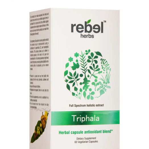 Rebel Herbs Triphala Capsules - 60 Vegetarian Capsules