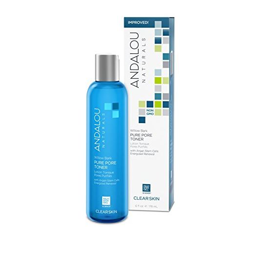 Andalou Naturals Toner Ounces, Willow Bark Pure Pore, 6 Fl Oz