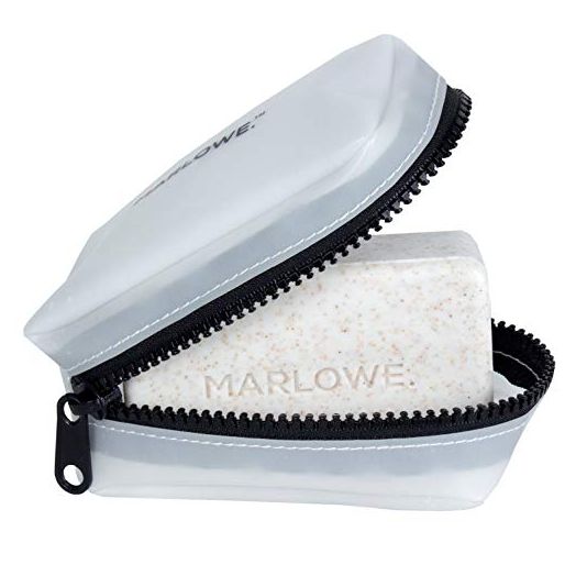 MARLOWE. Travel Soap Holder | Portable Bar Soap Case | No-Leak Zipper Container