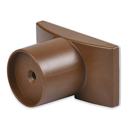 Wall Nanny Extender - 4 Inch Baby Gate Extension (Made in USA) Extends Pressure Mounted Gates + Protects Walls + Stabilizes - Child, Pet & Dog Gates - Works on Stairs - 4 Pack Wall Protector - Brown