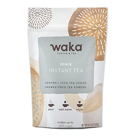 Waka Quality Instant Tea — Unsweetened Black Tea — Kenyan — 100% Tea Leaves — 4.5 oz Bulk Bag