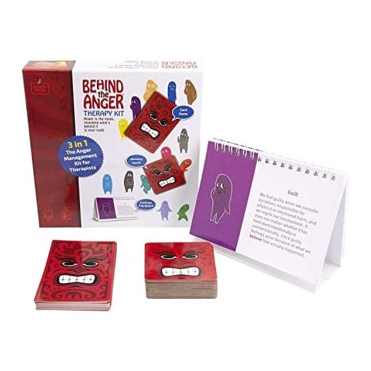 Therapy Kit - Anger Management Therapy Games for Kids and Teens | Social Emotional Therapeutic Games for Anger Control | Mental Health Therapy Tools and Toys for use by Professionals