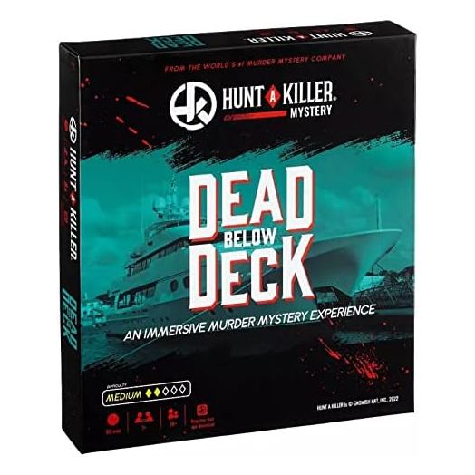 Hunt A Killer Dead Below Deck - Solve a Murder on a Yacht - Game for True Crime Fans with Documents & Puzzles - Murder Mystery Game for Adults - Solve Crimes at Game Night or Date Night
