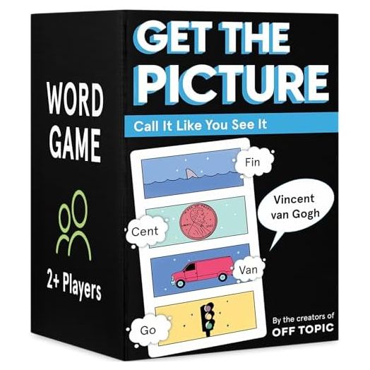 OFF TOPIC Get The Picture Card Game - A Fun Word Puzzle Game 2 Players+ Party Game