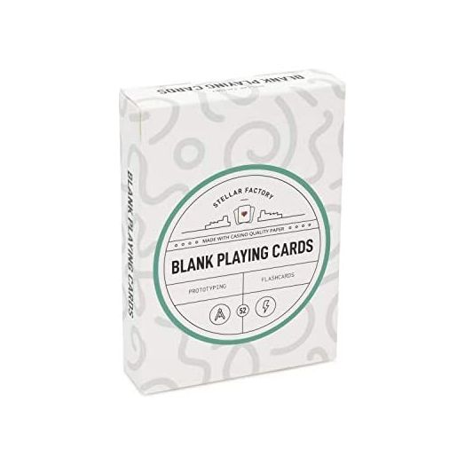 Stellar Factory Blank Playing Cards, Game Design, Prototyping, and Flashcards