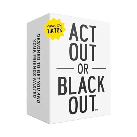 Do or Drink Act Out or Black Out Charades Drinking Card Games for Adults, Fun Adult Game with 350 Prompts - Great Party Game for Game Night, Bachelorette Parties, Couples, and More
