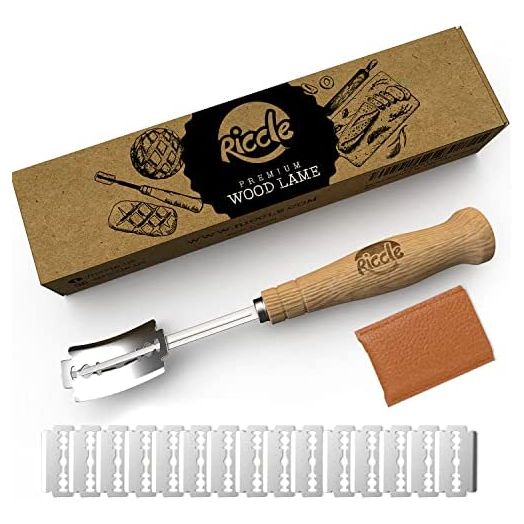 Riccle Bread Lame Slashing Tool, Dough Scoring Knife with 15 Razor Blades and Storage Cover