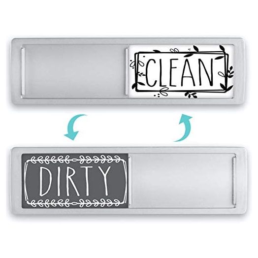 BabyPop! Newest Design Dishwasher Magnet Clean Dirty Sign Indicator, Trendy Universal Kitchen Dish Washer Refrigerator Magnet, Super Strong Magnet with Stickers for Kitchen Organization and Storage