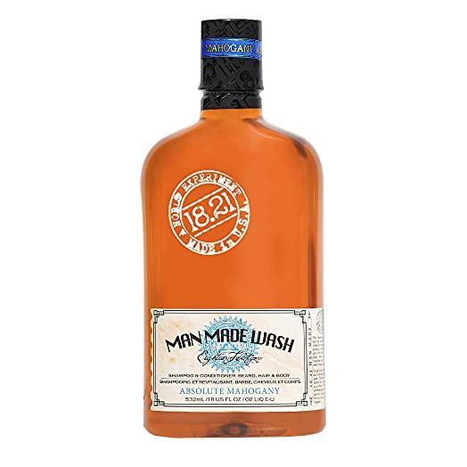 18.21 Man Made Original Sweet Tobacco 3-in-1 Body Wash, Shampoo, & Conditioner for Men, All Hair & Skin Types, Strengthens and Moisturizes in a Manly Aroma