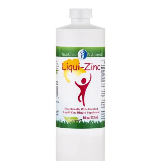 BrainChild Nutritionals Liqui-Zinc, Unflavored - 16 oz (473 ml)