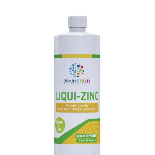 BrainChild Nutritionals Liqui-Zinc, Lemon Lime Flavor - 32 oz (946 ml)