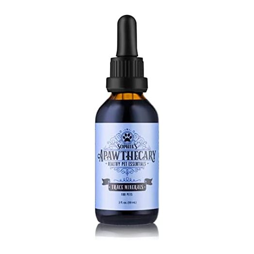 Sophie’s Apawthecary Trace Minerals for Pets - 70+ Essential Minerals with Fulvic Acid for Pet’s Optimal Health - 2 oz Liquid Supplement for Coat and Skin, Immune Health and Digestion