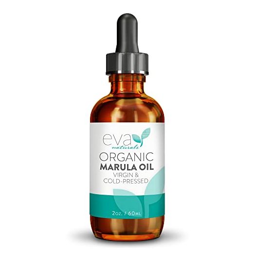 Organic Marula Oil for Face and Hair, 100% Virgin Moisturizing Beauty Oil - Cold Pressed, Natural Anti-Aging Formula - Non-greasy, Unrefined, Rich in Omegas & Antioxidants - 2oz.