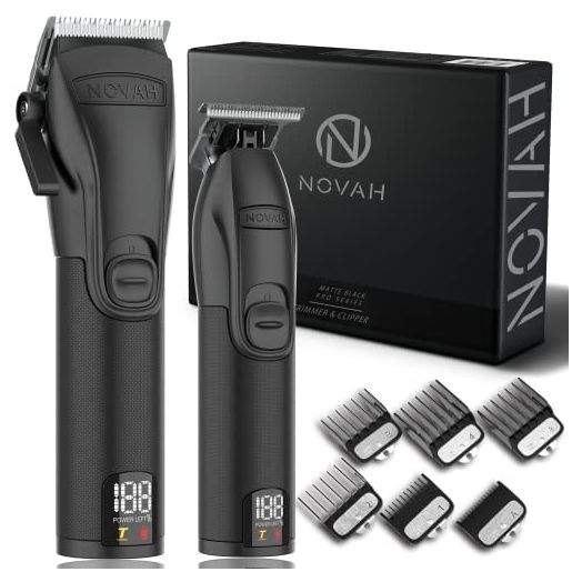 NOVAH Grooming Cordless Hair Clippers and Trimmer Kit for Men