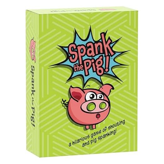 Spank The Pig! - Hilarious & Fun Family Card Game for Kids, Teens & Adults, Funny Fast Paced Games for 2-7 Players