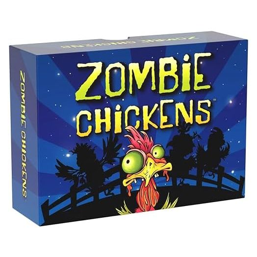 Zombie Chickens - Fun Family Card Games for Adults, Teens & Kids - Survival Zombie Game, 3 Ways to Play: Competitive, Cooperative & Solo (1-4 Players)