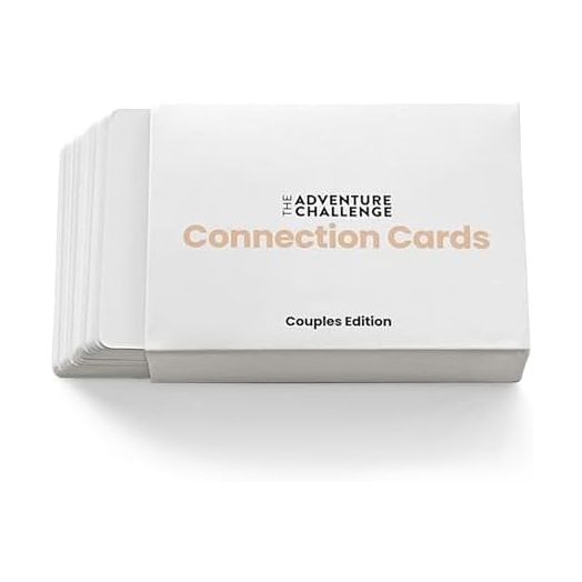 The Adventure Challenge Connection Cards for Couples - 50 Question Date Night Idea Cards, Relationship Game