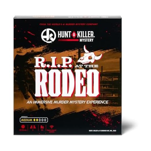 Hunt A Killer R.I.P at The Rodeo - Solve a Murder of a Rodeo Clown - Crime Solving Games for True Crime Fans - Murder Mystery Game for Adults - Solve Crimes at Game Night or Date Night