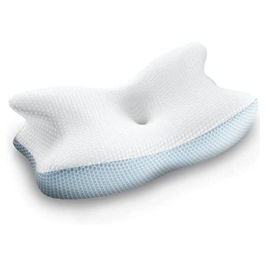 Reoka Cervical Pillow for Neck Pain Relief | Neck Support Pillow Side Sleeper Pillow for Neck and Shoulder Pain, Orthopedic Pillow Neck Pillow Memory Foam Pillows Memory Foam Pillow (Queen)