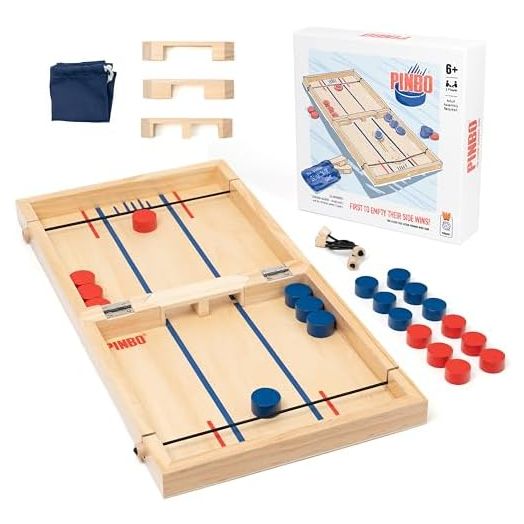 The Classic Slingshot Game - Fast Action Two Player Foldable Game for Ages 6 and Up. Spare Parts Included