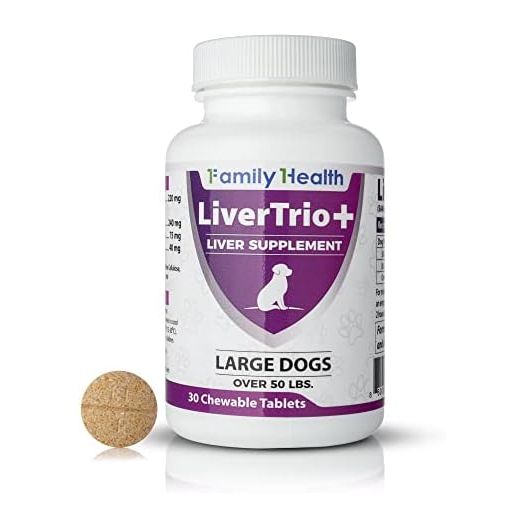 Comprehensive Liver Support Supplement for Large Dogs. Flavorful Chewable Tablets Combining Same, SPC, Silybin A+B, Glutathione 30Ct (Large)
