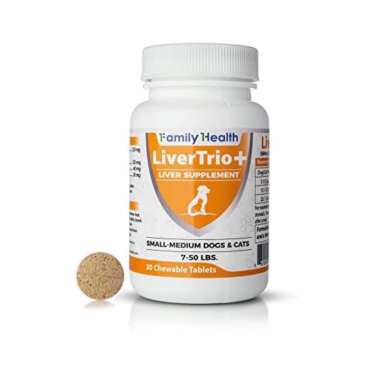 Comprehensive Liver Support Supplement for Smaller Dogs. Flavorful Chewable Tablets Combining Same, SPC, Silybin A+B, Glutathione 30Ct (Small - Medium)