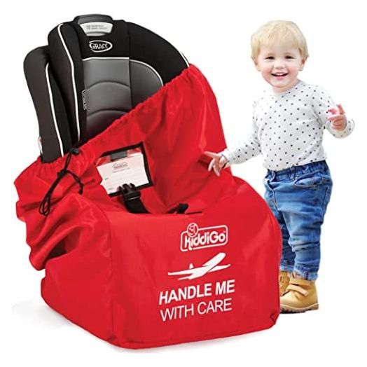 Car Seat Travel Bag For Airplane | Airport Gate Check Bag Approved. Universal Size, Baby Infant Seat Travel Bag Cover With Padded Adjustable Straps