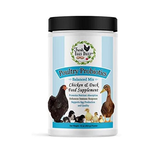 Fresh Eggs Daily Poultry Probiotics Chicken and Duck Feed Supplement 1LB
