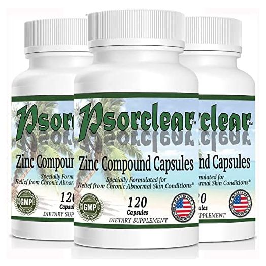 Psorclear-Psoriasis & Eczema Treatment | A Proven Effective and All-Natural Treatment for Psoriasis Eczema & Rosacea Relief That Works (120 Count Bottle)