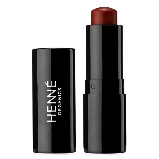 Henné Organics Luxury Lip Tint - Moisturizing, Sheer Natural Color - Intrigue (Brick Red)