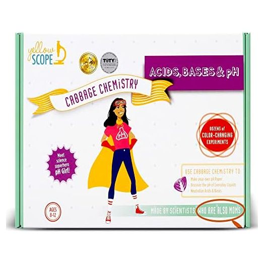 Acids, Bases & pH Kit for Girls and Boys, Science Cabbage Chemistry, STEM Activities, For Kids Ages 8-12