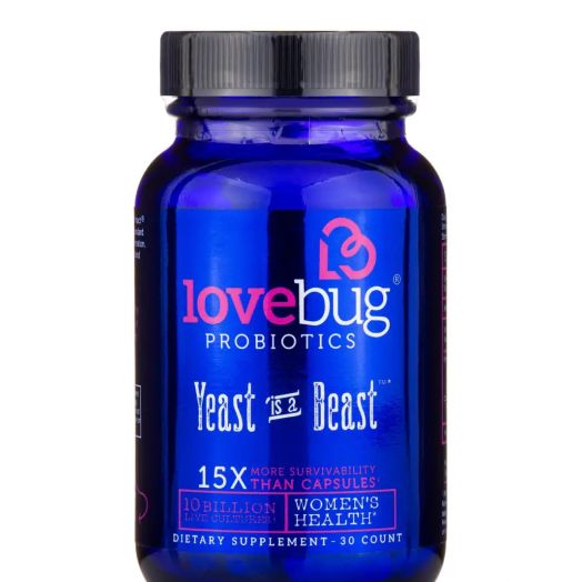 LoveBug Probiotics Yeast is a Beast - 30 Tablets