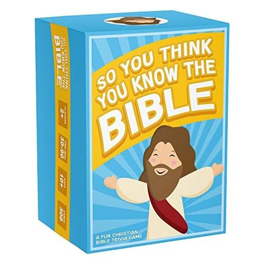 So You Think You Know The Bible, A Fun Bible Trivia Game for Families, Fellowships and Bible Study - A Great Christian Gift