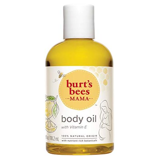 Body Oil, Burt's Bees Mama Hydrating & Smoothing Skin Care with Vitamin E, 100% Natural, 4 Ounce