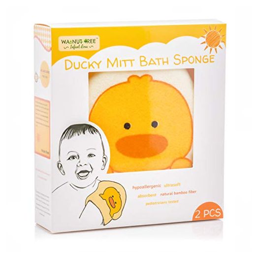Bath Sponge Gift for Babies or Toddlers | Shower & Bathtime Sponge, Scrub, Loofah | All Natural and Gentle Exfoliation - Pediatrician Approved