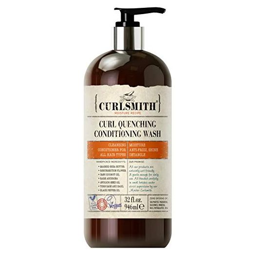 Curlsmith, Curl Quenching Conditioning Wash, Vegan Cowash 2 in 1 Conditioner and Shampoo for Wavy, Curly and Coily Hair (32oz)