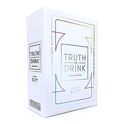 Truth or Drink Original Card Game by Cut, 432 Hilariously Funny Questions + 55 Strategy Cards, Unleash Your Secret, Famed Social Media Game for Party & Game Night