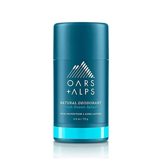Oars + Alps Deodorant for Men and Women, Aluminum Free and Alcohol Free, Vegan and Gluten Free, Fresh Ocean Splash, 1 Pack, 2.6 Oz