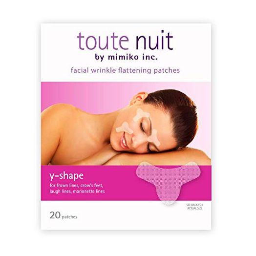 Toute Nuit Wrinkle Patches, Face Tape, Y-Shape - Preventing Frown Lines, Forehead and Around Lips - 20 Patches