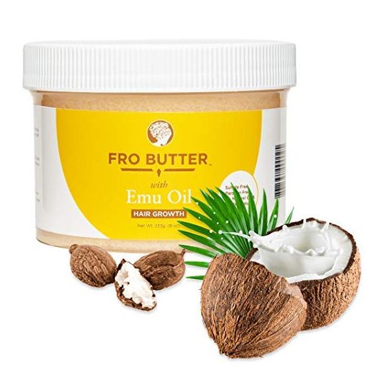 Fro Butter Emu Oil Hair Growth Treatment with Shea Butter, Coconut & Lavender Oil