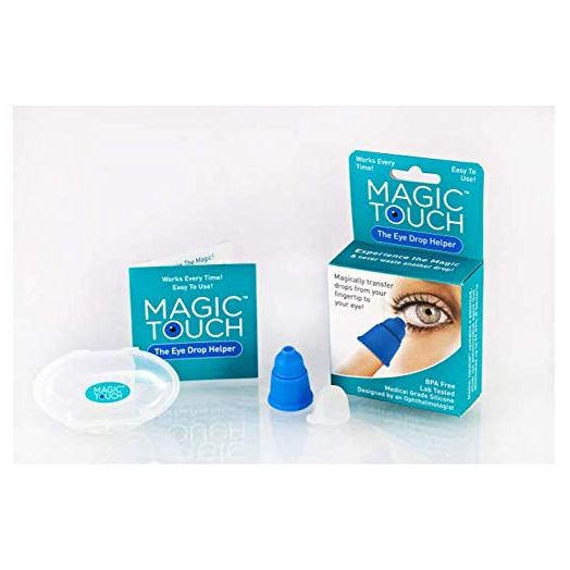 Eye Drop Applicator by Magic Touch- Easy to Use Eye Dropper Guide, with Free Travel Case