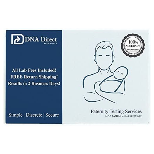 DNA Direct Paternity Test Kit - All Lab Fees & Shipping to Lab Included - Results in 2 Business Days