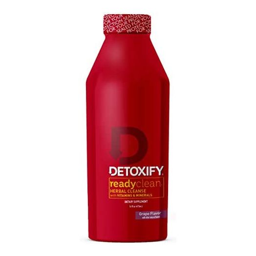 Detoxify Ready Clean Herbal Cleanse – Grape Flavor– 16 oz | Professionally Formulated Herbal Detox Drink | Enhanced with Milk Thistle Seed Extract & Burdock Root Extract