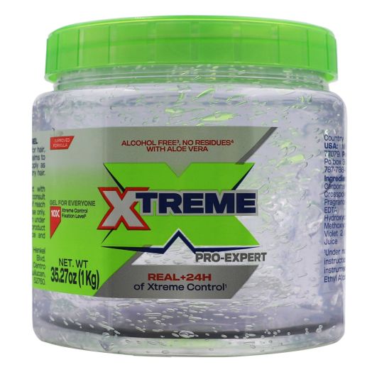 Xtreme Pro-Expert Hair Styling Gel, 35.27 oz Jumbo Clear Jar