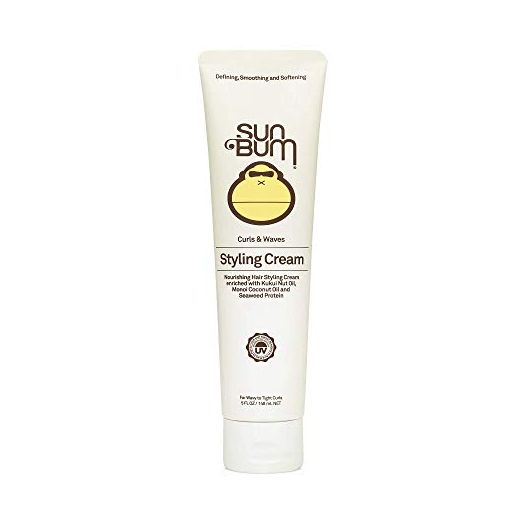 Sun Bum Curls & Waves Styling Cream | Vegan and Cruelty Free Moisturizing Hair Treatment for Wavy and Curly Hair | 5 oz | Sun Bum