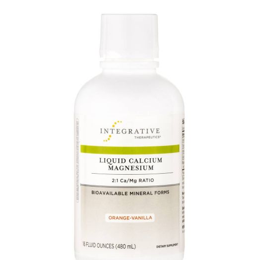 Integrative Therapeutics Liquid Calcium Magnesium 2:1, Orange-Vanilla Flavor - 16 fl. oz (480 ml)