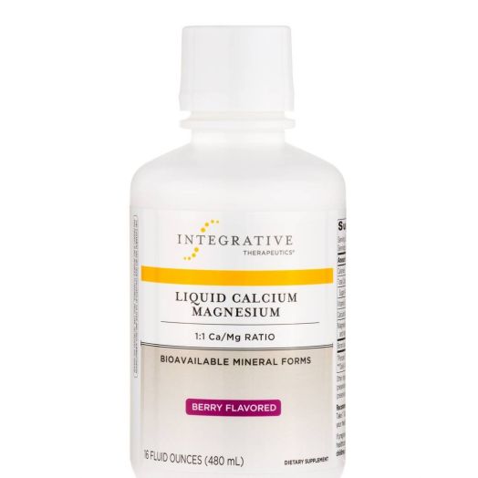 Integrative Therapeutics Liquid Calcium Magnesium 1:1, Berry Flavored - 16 fl. oz (480 ml)